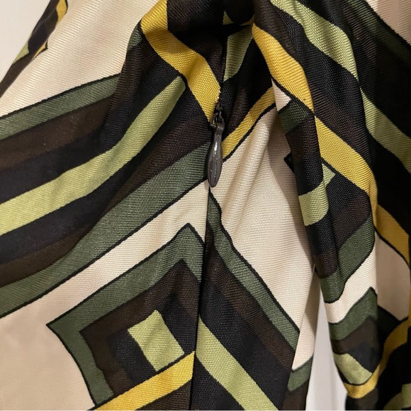 *DONATED* LOFT | Women’s Dress | Green Cream Black | Size 4 - Picture 4 of 5